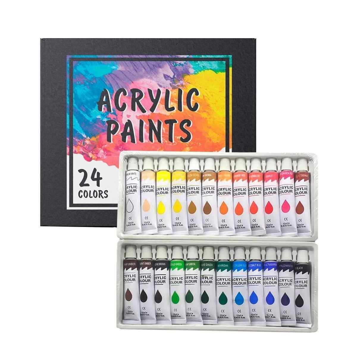 Acrylic Paint Set 24 Colors