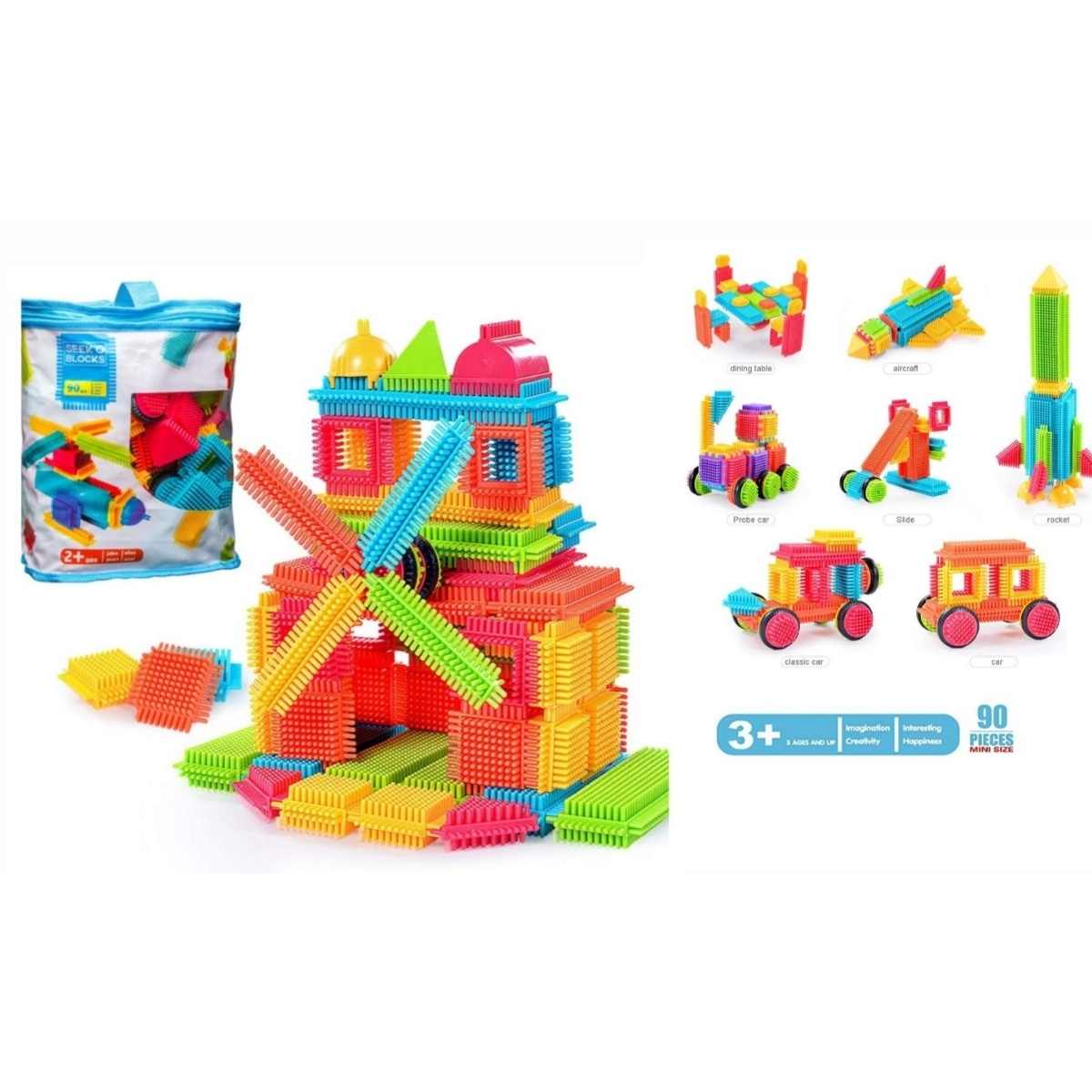 Godr7oy bristle shape building toys