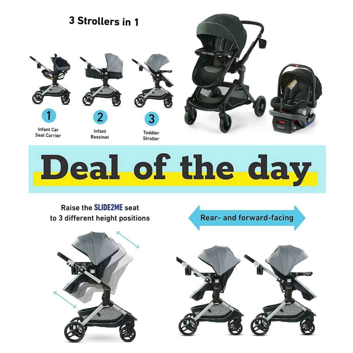 Graco modes nest DLX travel system is on sale for 269.99