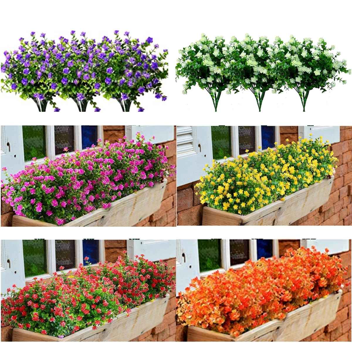 8-Pack UV-Resistant Artificial Flowers For $10 (50% off) | Smart Savers