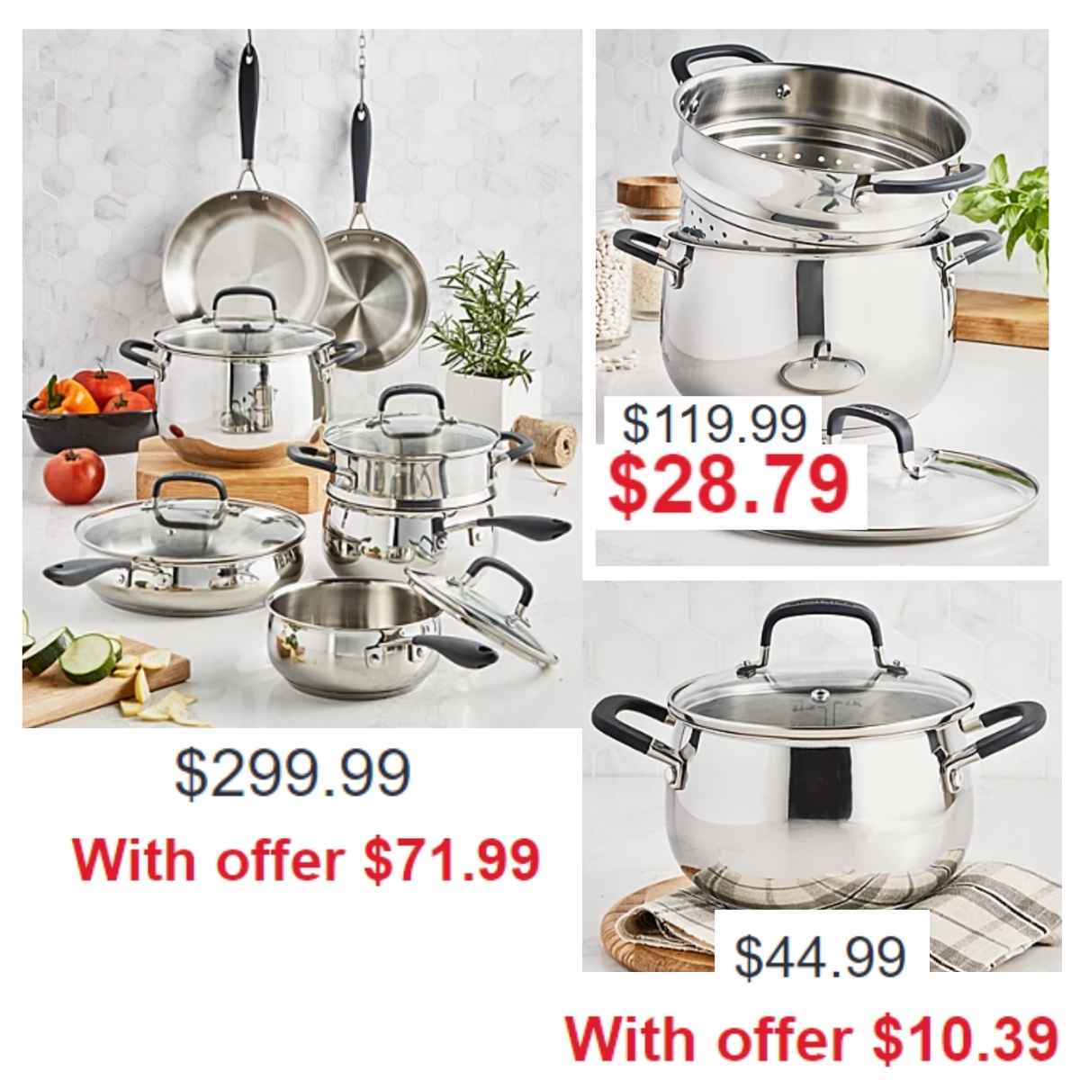 Spectacular savings on stainless steel cookware from Belgique and more, Up  to 75% off
