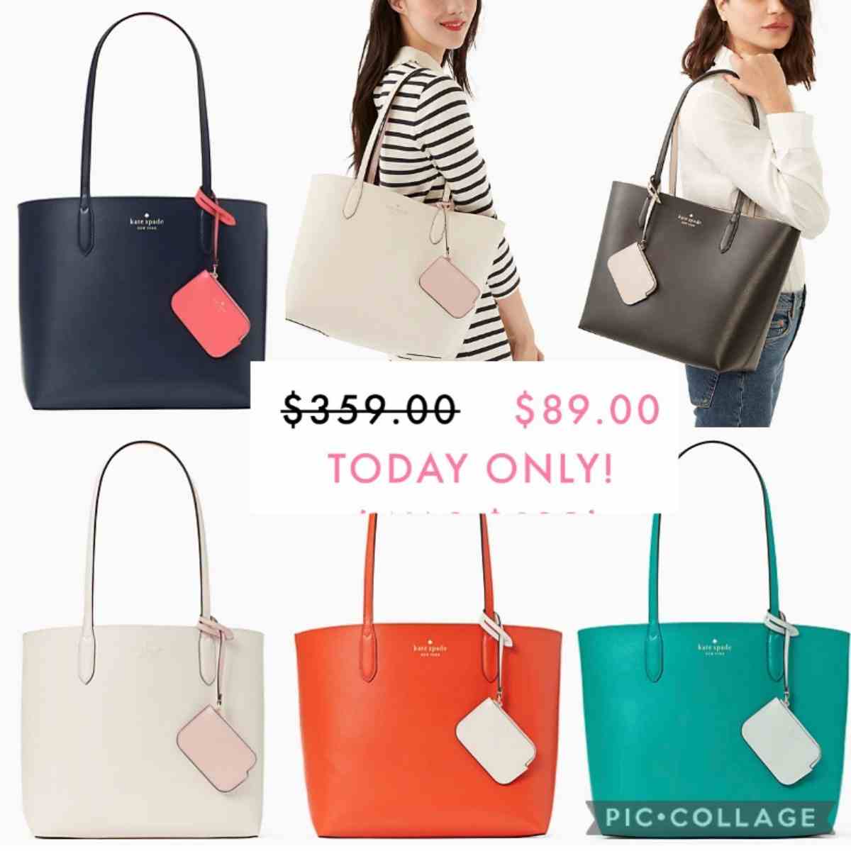 kate Spade ava reversible leather tote for $89 (Reg $359) | Smart Savers