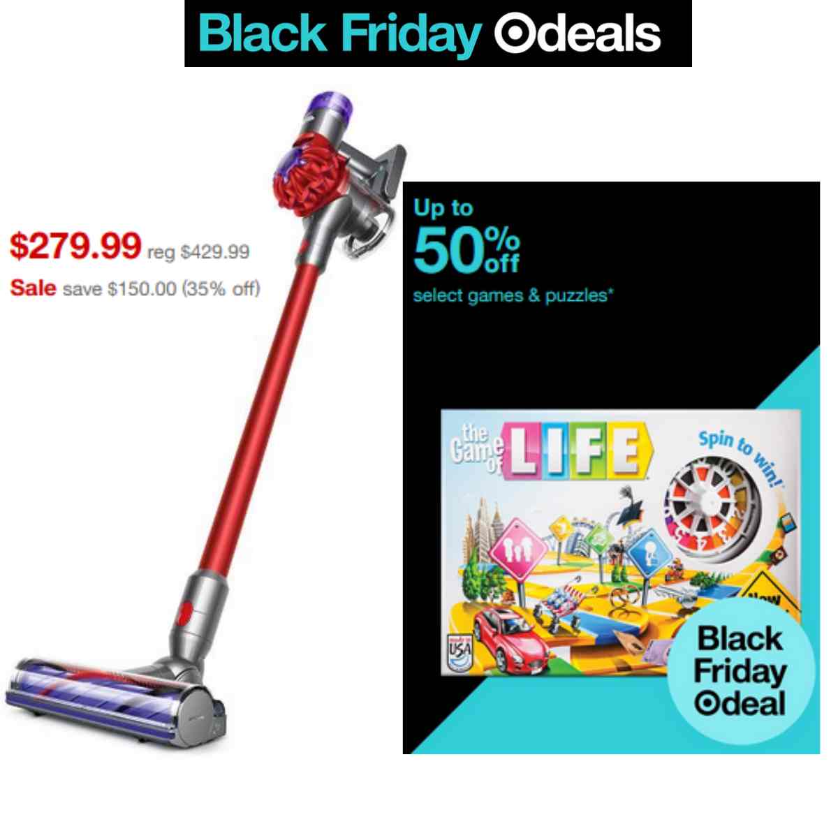 Black Friday deals Target - Save on toys/board games & Dyson vacuum cleaner | Smart Savers