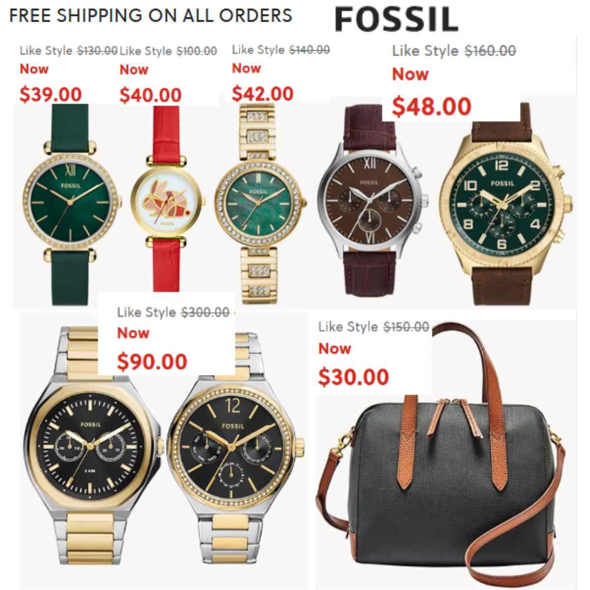 HUGE savings on Fossil plus free shipping on all orders | Smart Savers