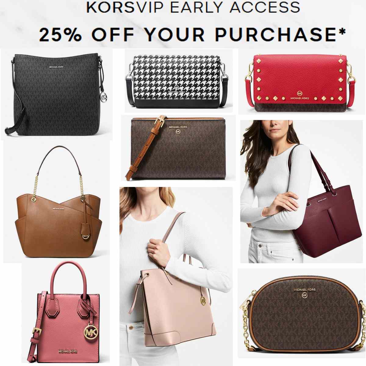 Extra 25% on select styles at Michael Kors - Handbags as low as $44+  shipped | Smart Savers