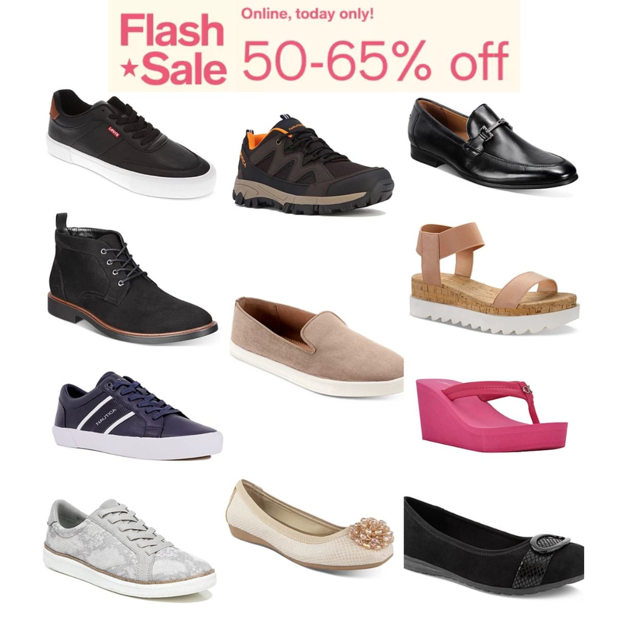 Flash sale men's and women's branded shoes at Macy's | 50-65% off | Smart