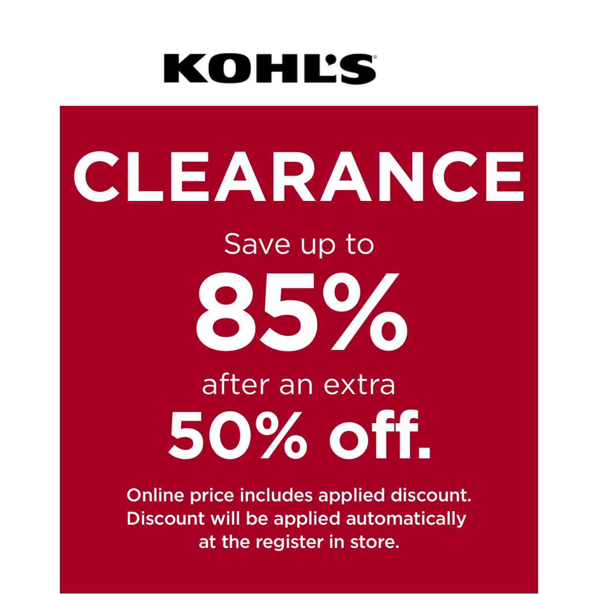 Kohl's Discounts - December 2023