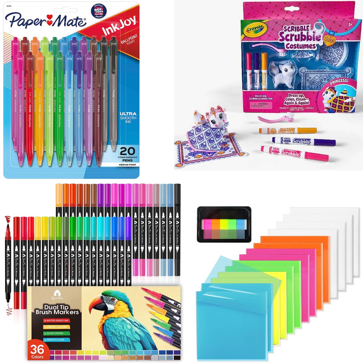 Paper Mate InkJoy 100RT Retractable Ballpoint Pens, Medium Point