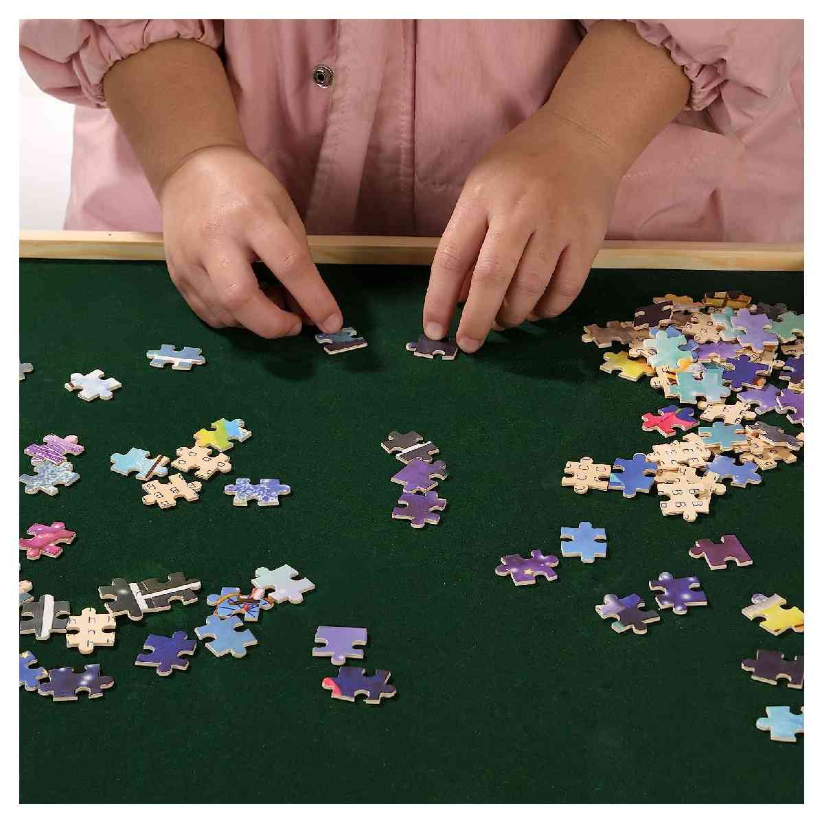 Jigsaw Puzzle Board with 4 Drawers