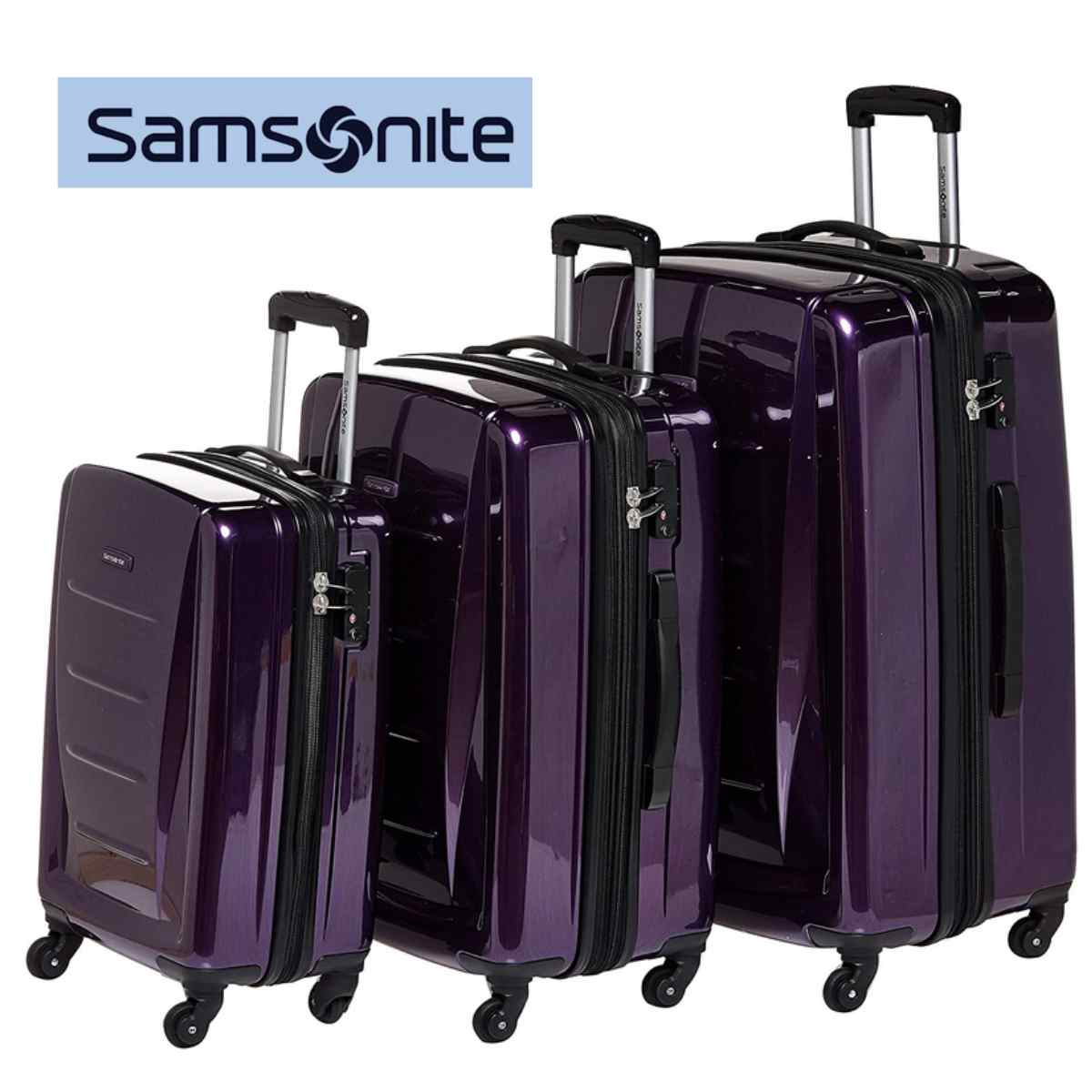 Samsonite 3piece Hardside luggage set for 234 Omni PC set for 191 Smart Savers