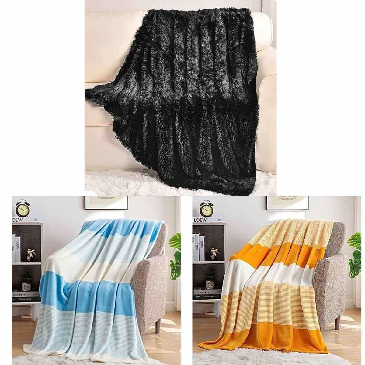 Fleece Throw Blanket, $5+ | Faux Fur Throw Blanket, $10+ | Smart Savers