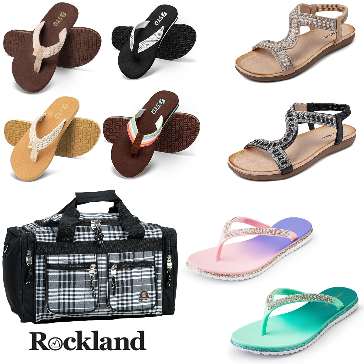 Women's Sandals from $10+ | Flip-flops from $7+ | Rockland Duffel for ...