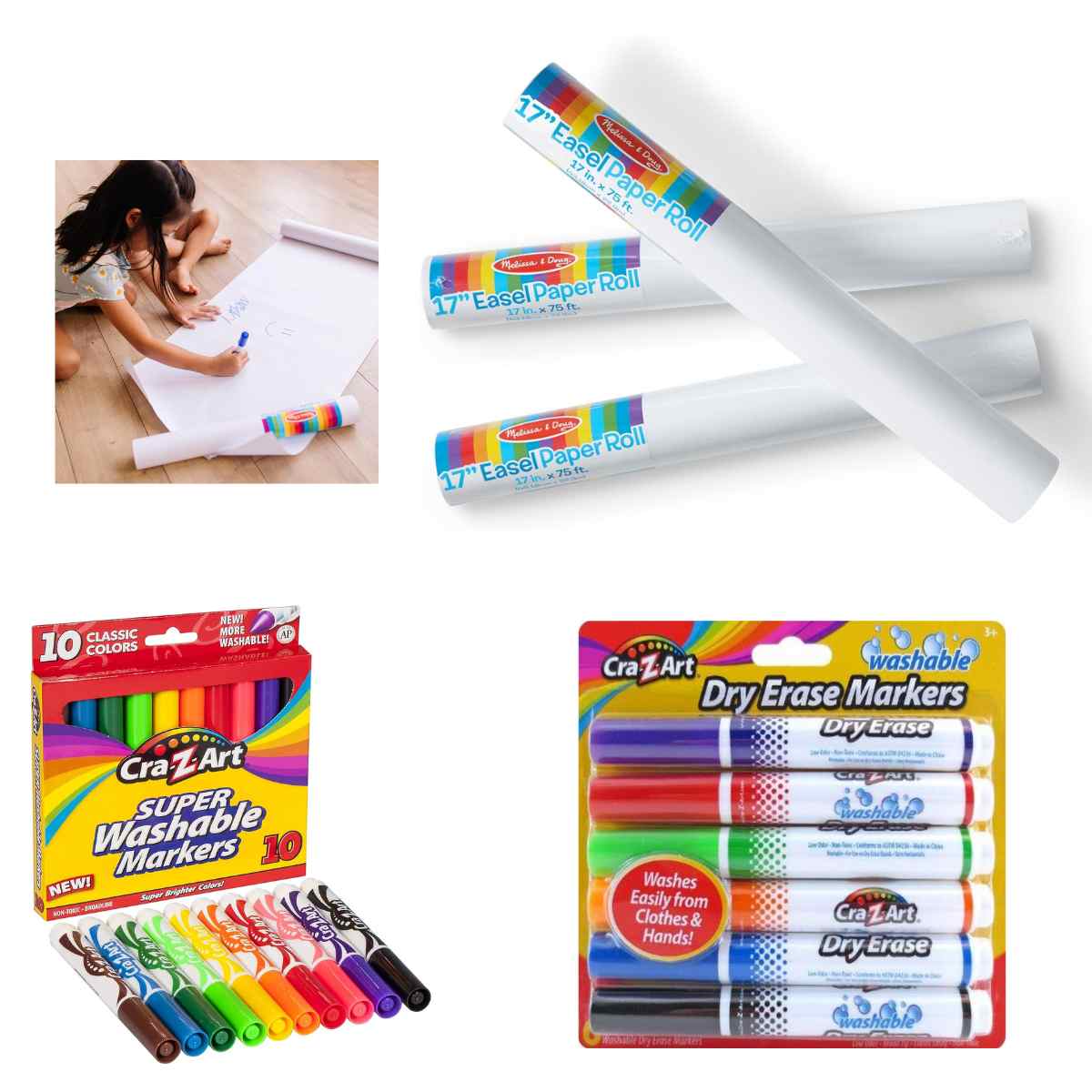 Cra-Z-Art Classic Super Washable Markers 10 in Pack More Washable