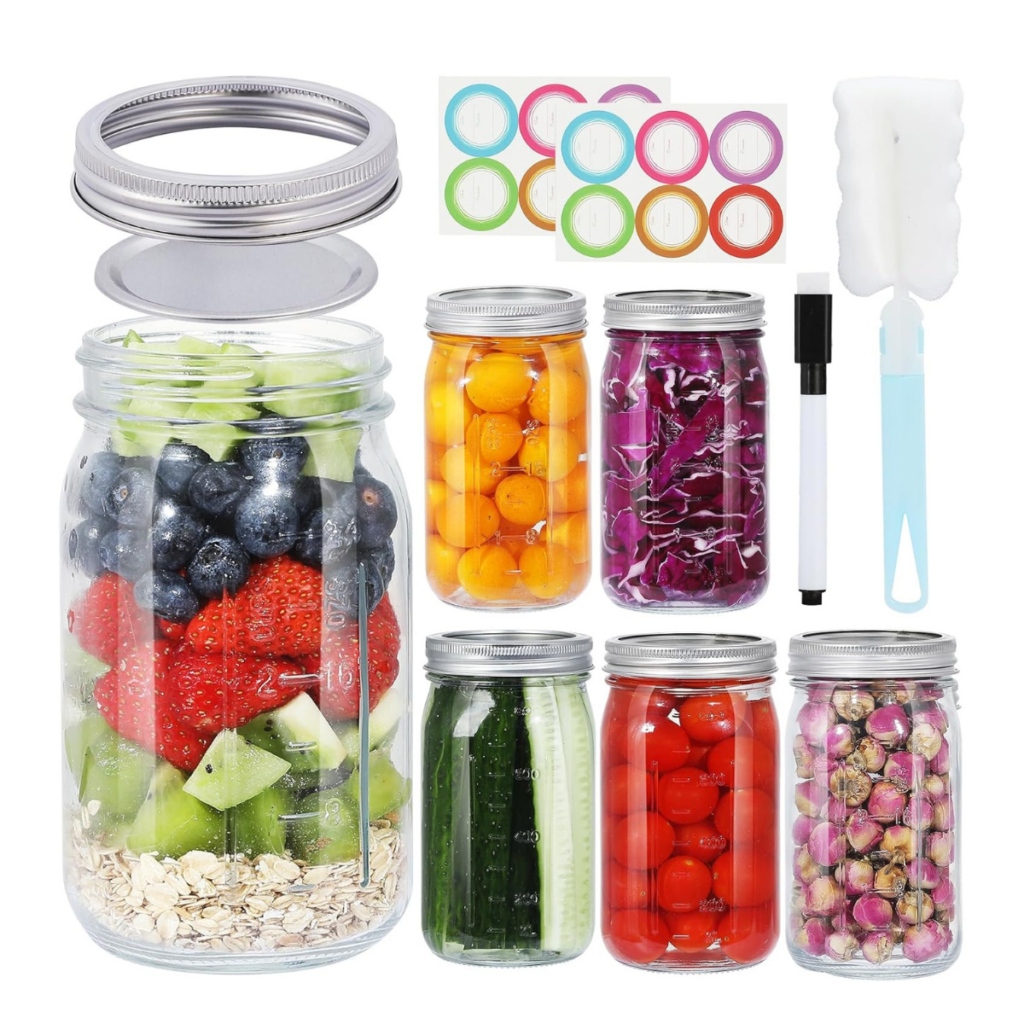 6pack Mason Jars 10+ 4 Salt and Pepper Grinder 8+ Smart Savers