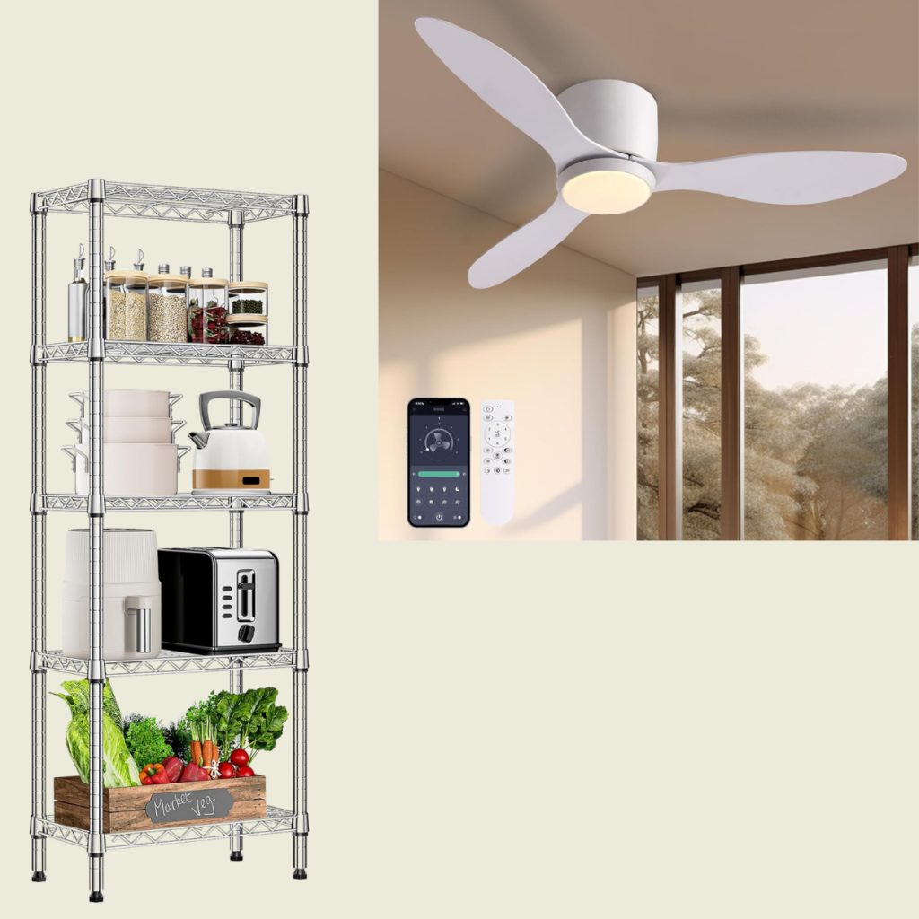 Ceiling Fans with Lights 51+ Metal Wire Storage Rack 47+ Smart Savers