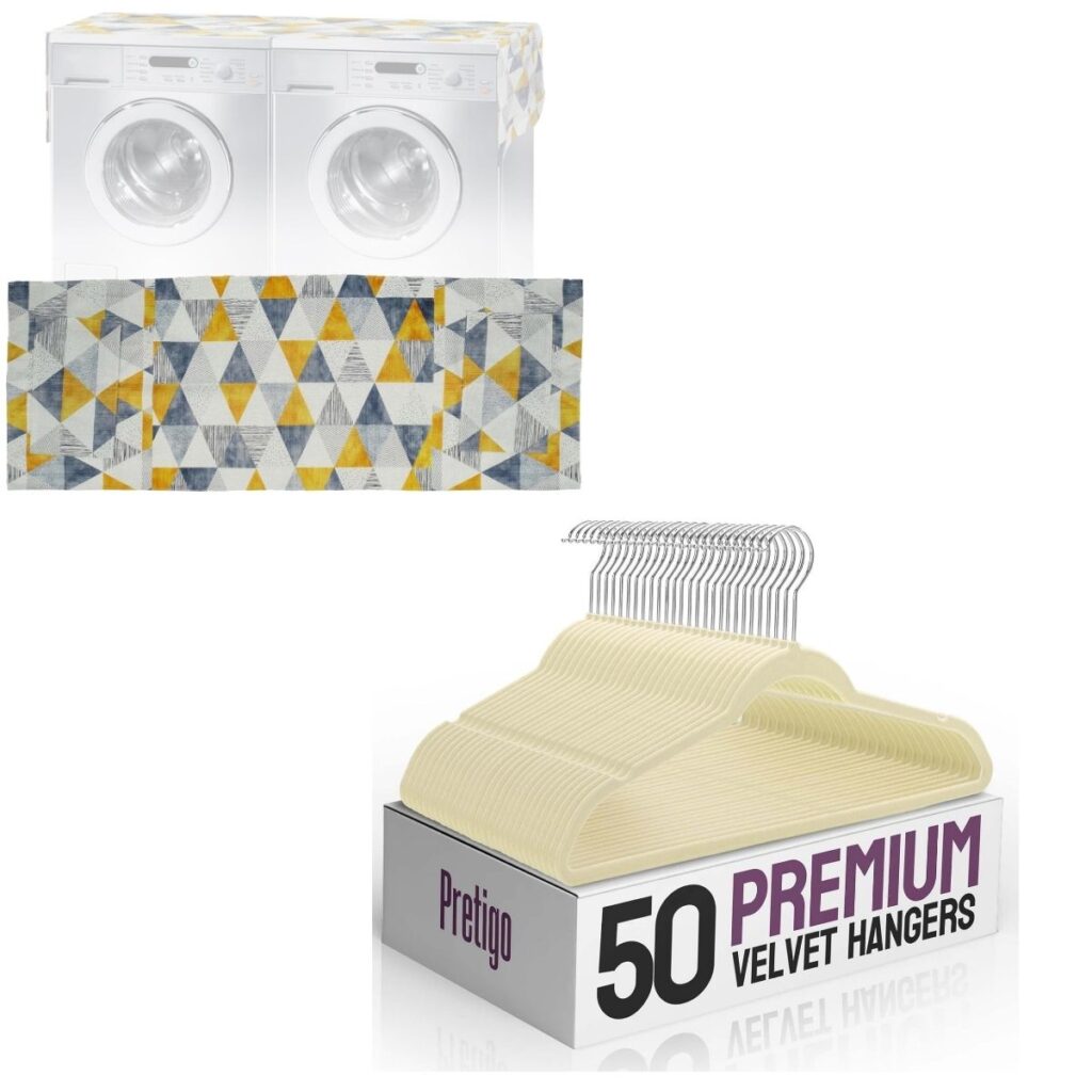 Washer/Dryer Top Cover Protector Mat with Storage Pockets 7+ 50 Pack