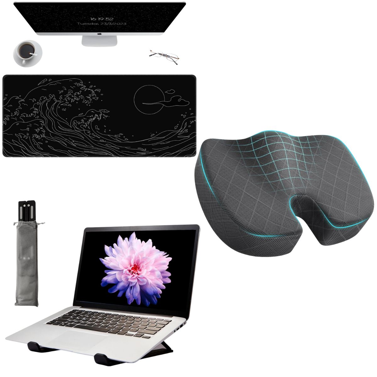 Desk pad 4+ Laptop stand 4+ Seat cushion 9+ Smart Savers