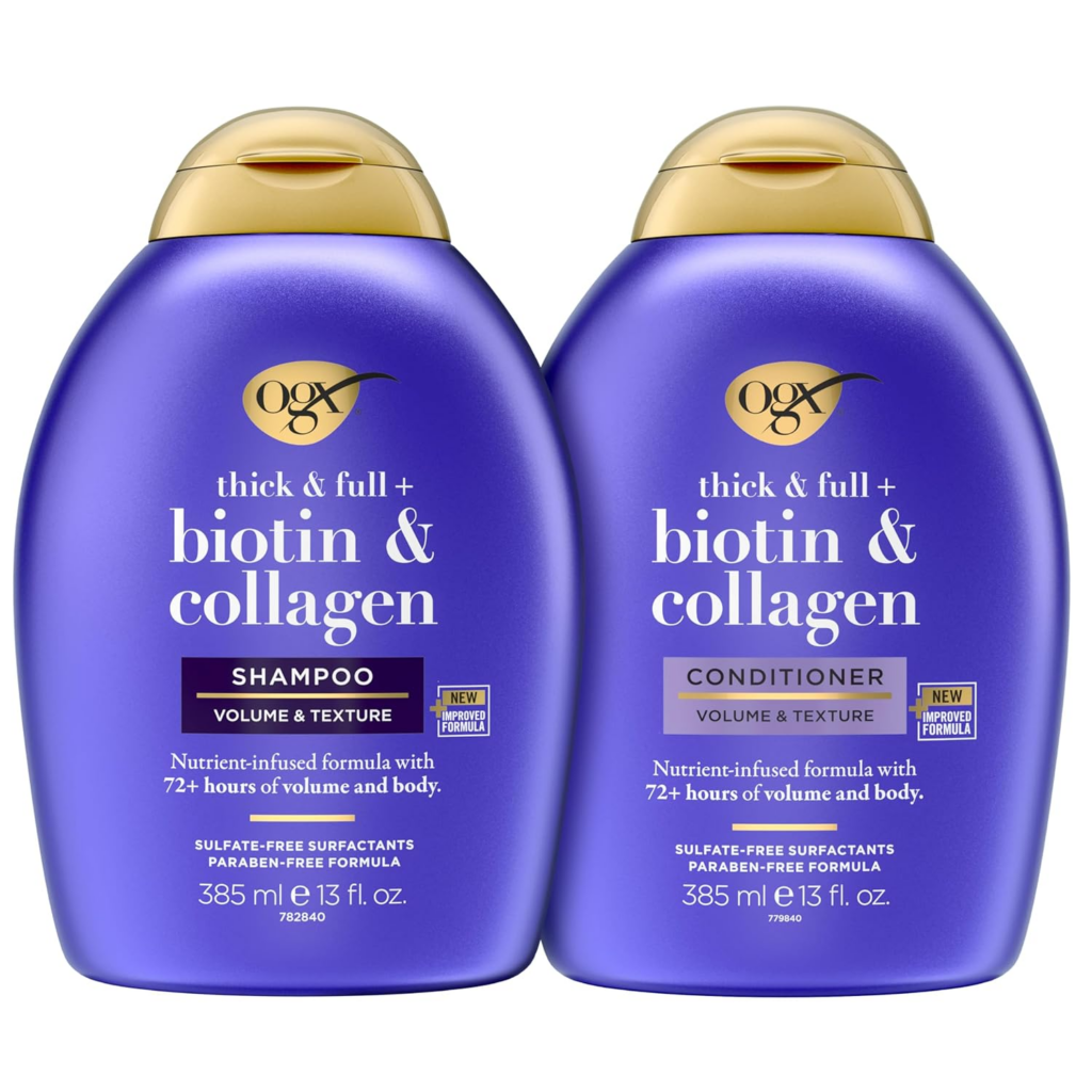 Neutrogena T/Sal Shampoo for 5+ OGX Biotin Shampoo + Conditioner for