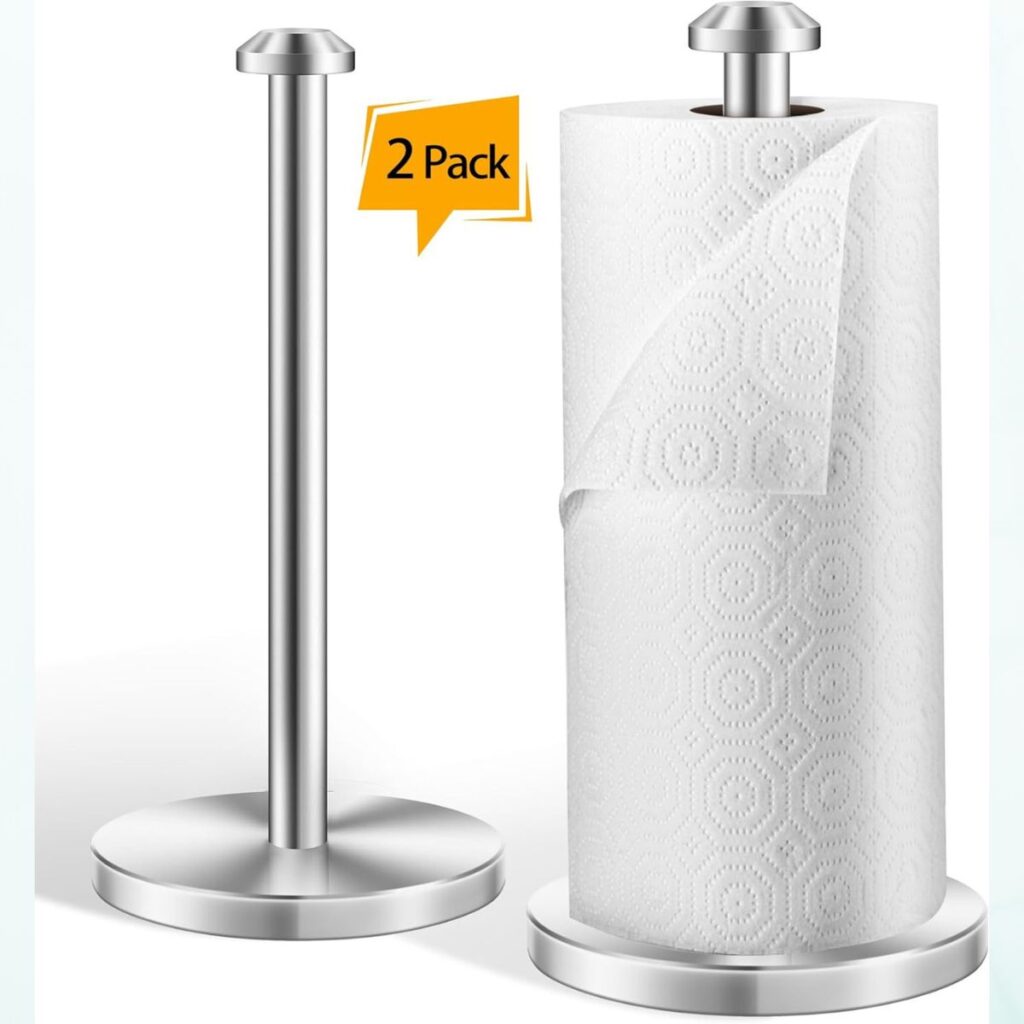 2 Pack Stainless Steel Paper Towel Holder 8+ 4 Pack Spice