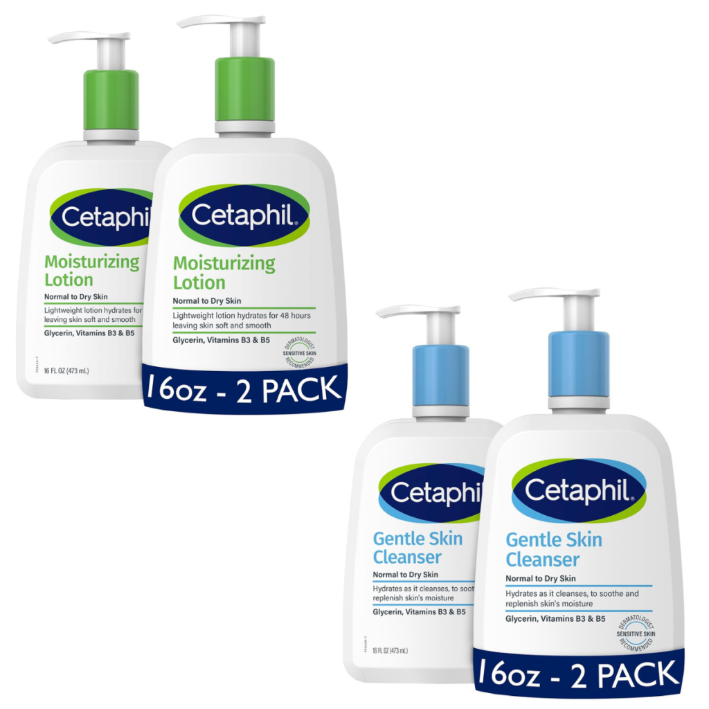 2pack Moisturizing Lotion or Hydrating Cleanser for just 11+(reg.26
