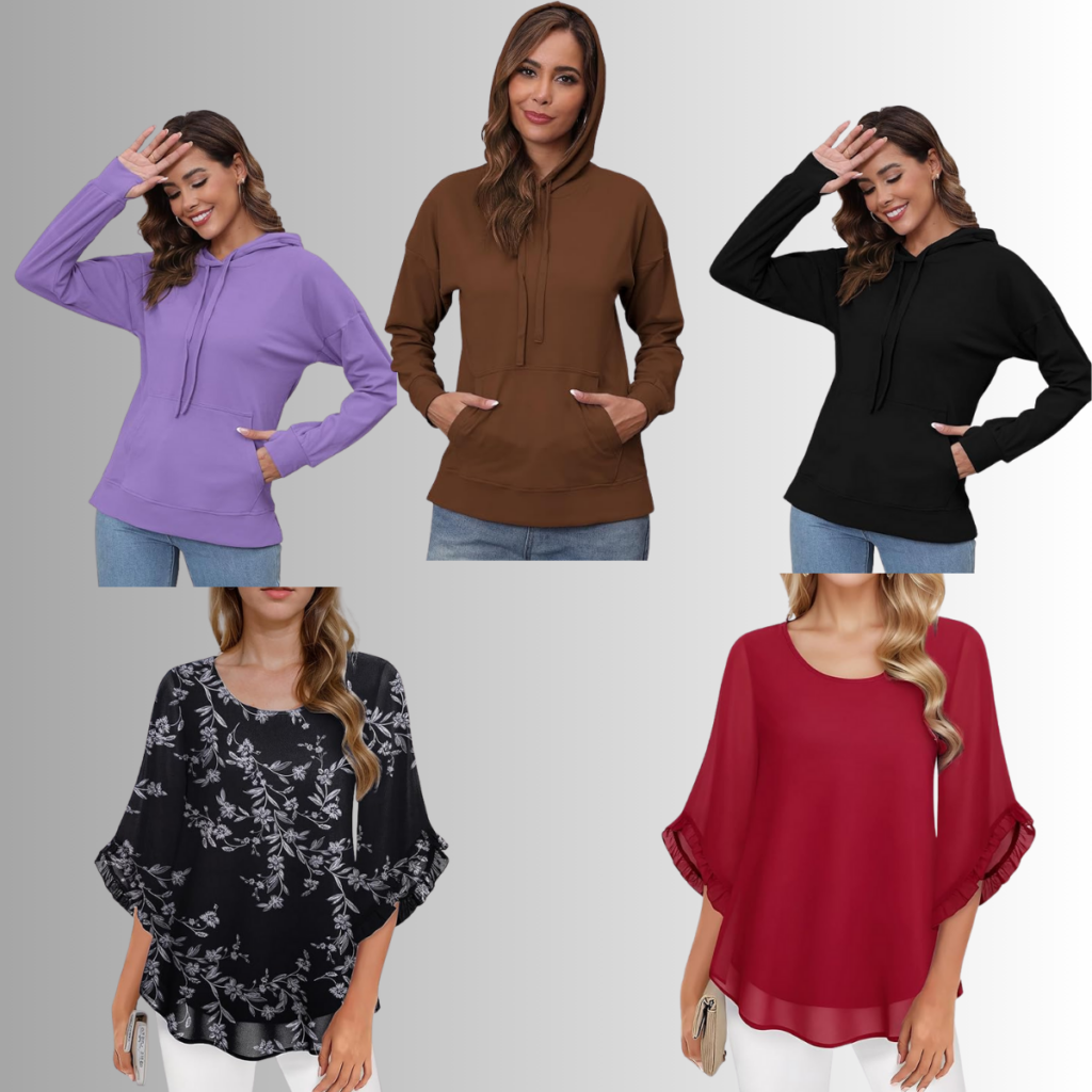 Women's hoodies & chiffon tops for just 9+ Smart Savers