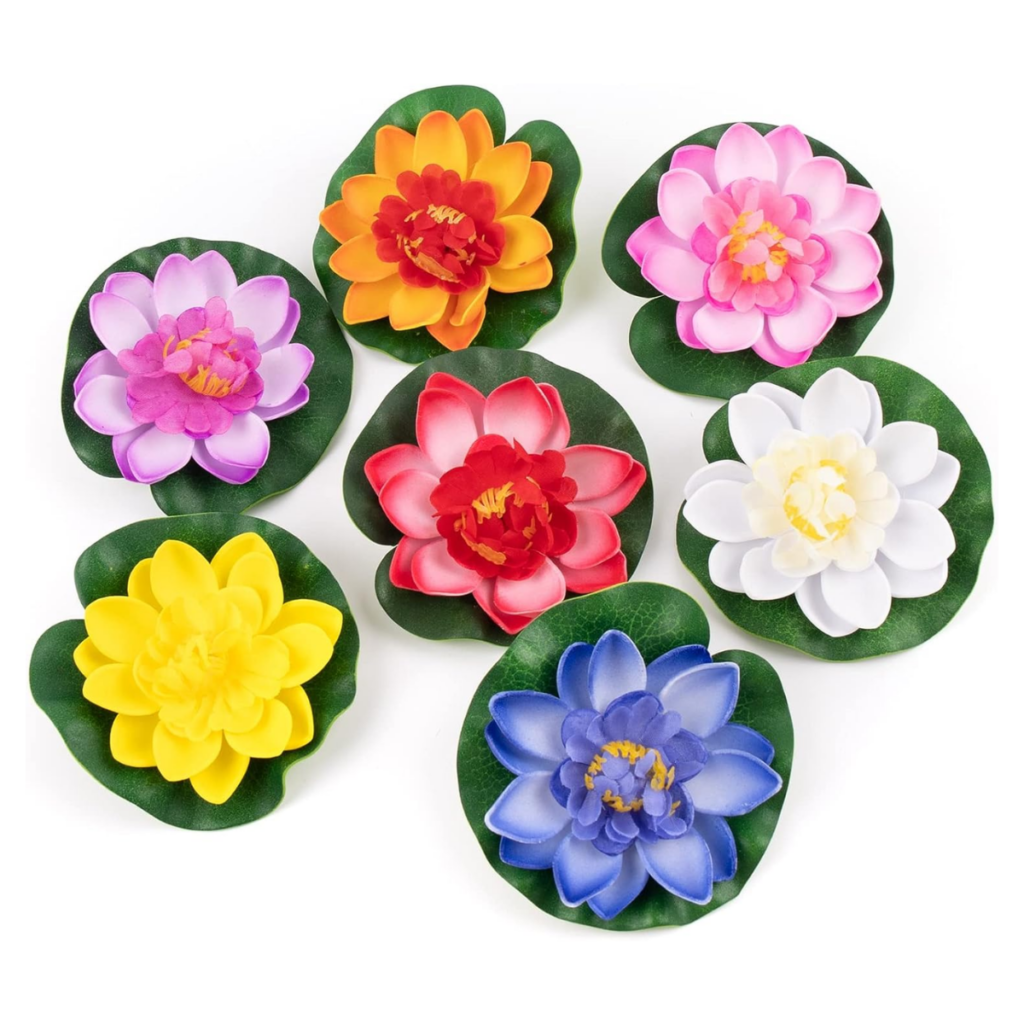 24 pc. Floating Candles 12+ Floating Realistic Lily 8+ 5 pc. Rose