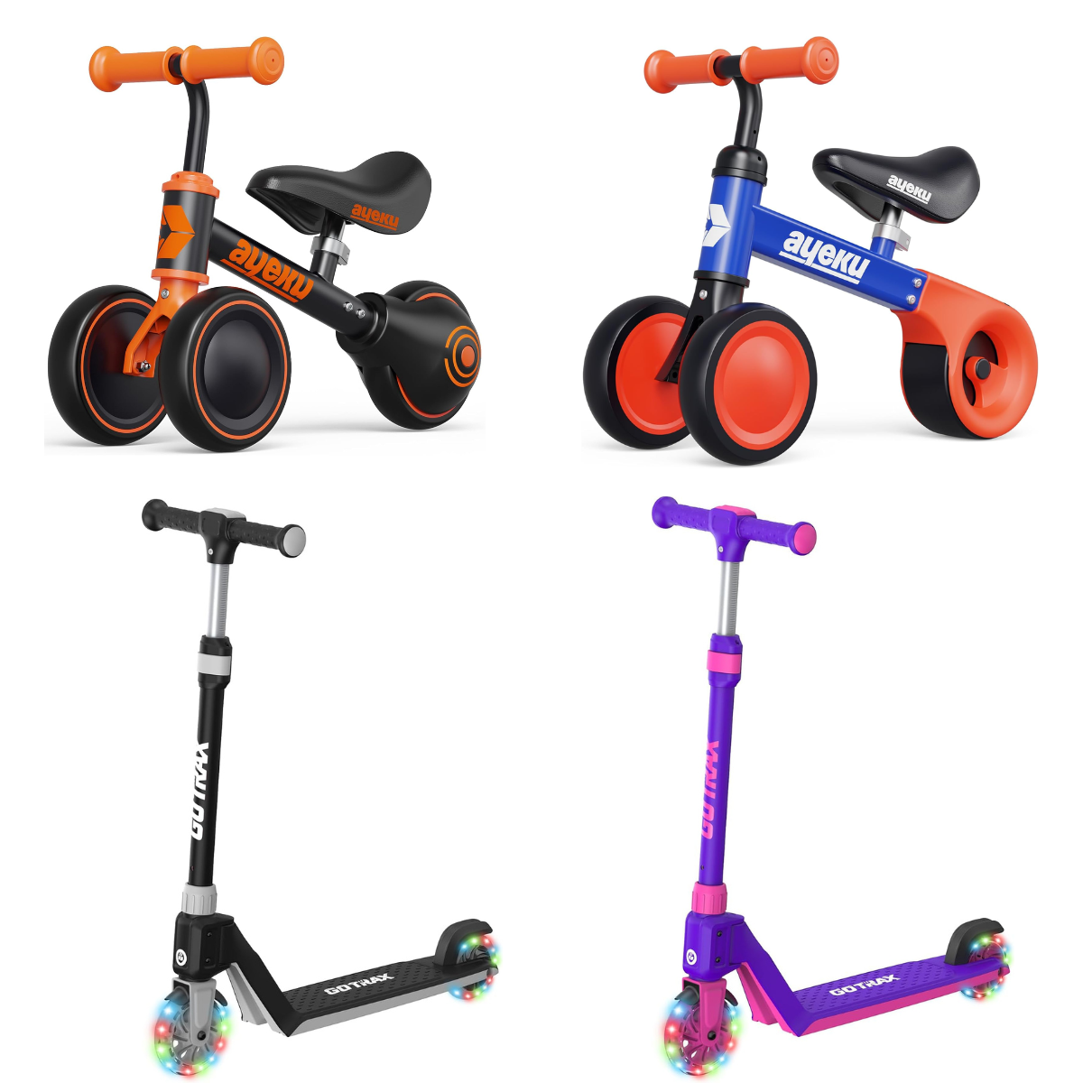 Flashing Wheels Kid's Scooter 19+ Baby Balance Bike 19+ Smart Savers