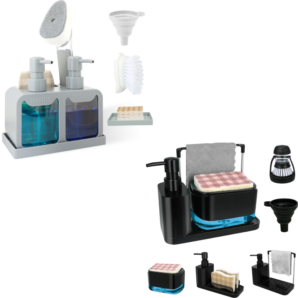 Stackable Shoe Boxes 21+ Under Sink Mat 8+ Kitchen Soap Dispenser Set 9+ Smart Savers