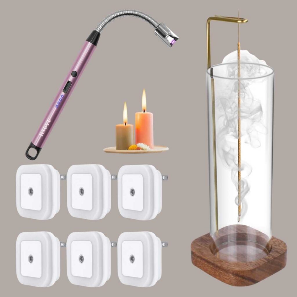 Night Lamps 5+ Electric Lighter 4+ Incense Holder 8+ Smart Savers