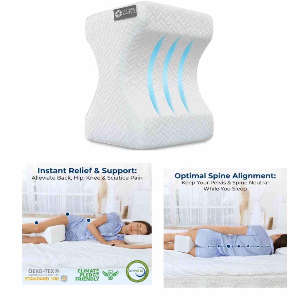 Knee Pillow for Side Sleepers21+Knee Pillow for Back Sleeper30