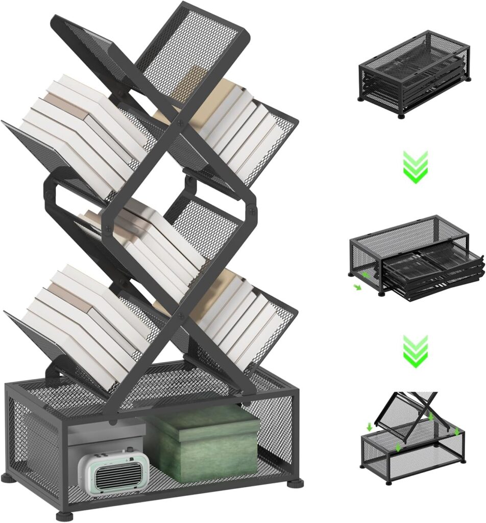 Set of 2 End Tables 19+ Metal Bookshelf 17+ Cot Rack 24+ Smart