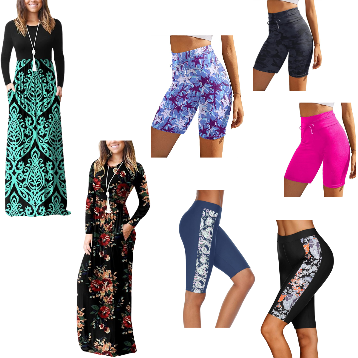 Women's Maxi dresses 14+ Swim shorts 8+ Smart Savers