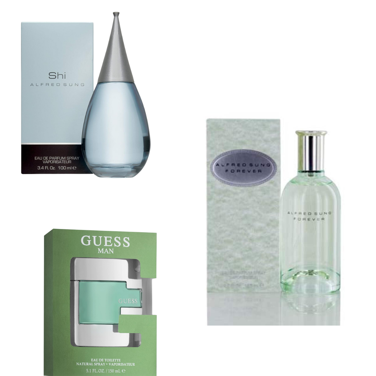 Women's perfume FOREVER, 18+ Shi, 22+ Guess Man perfume, 26