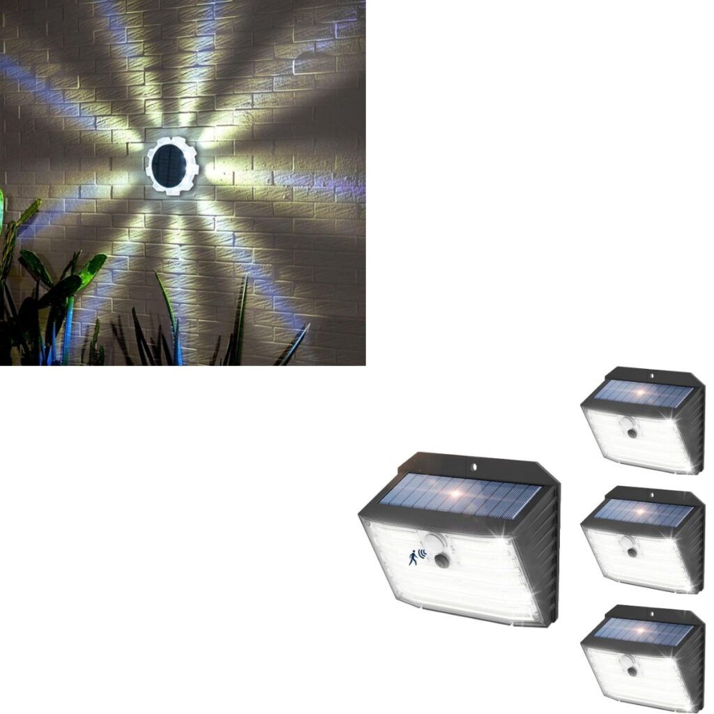 4 Pack Outdoor Solar Lights 14+ Smart Savers
