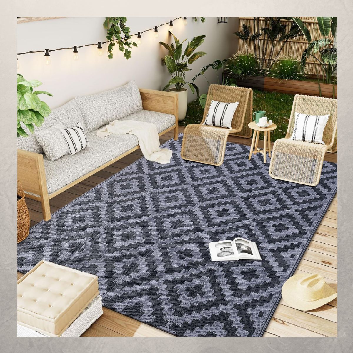 Waterproof 5x8 ft Outdoor Rug 13+ Smart Savers