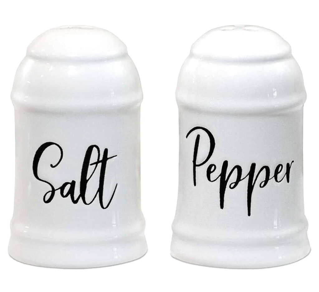 Salt and Pepper Shaker set, 5+ 8Piece Spoon Set, 6+ 2Pack