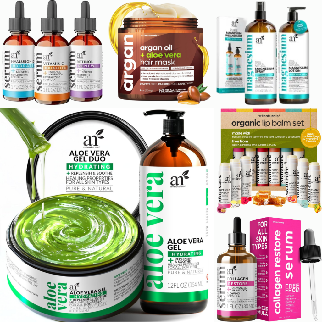 Skincare and Haircare Essentials for Less Artnaturals Serums, masks