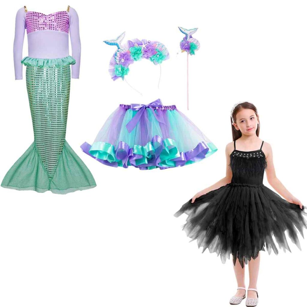 Princess Mermaid Costume 9+ Swan Princess Costume 9+ Tutu Skirts