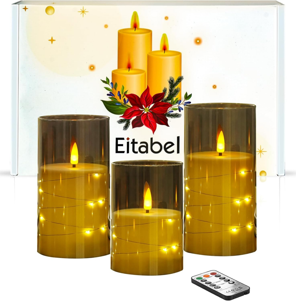 24pack Flameless Candles for 11 Set of 2 Bedside Lamp for 34