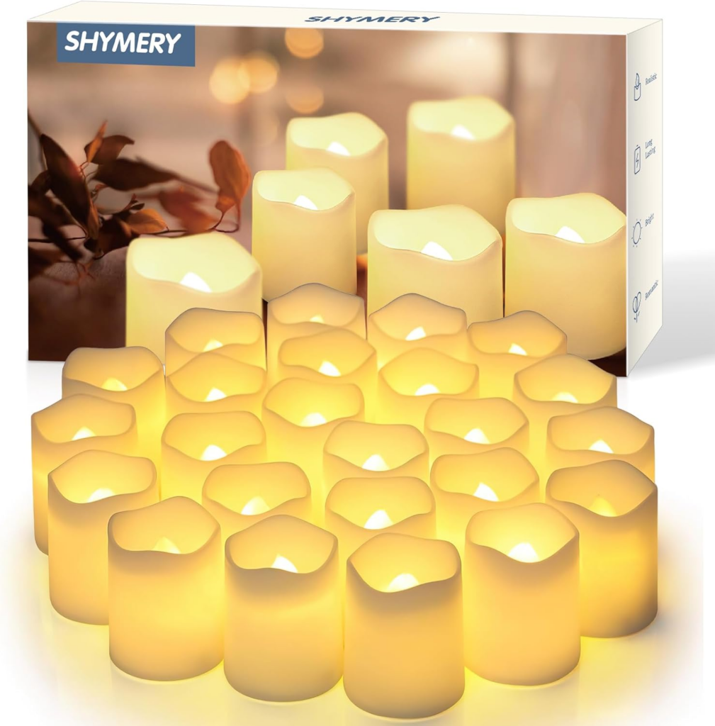 24pack Flameless Candles for 11 Set of 2 Bedside Lamp for 34