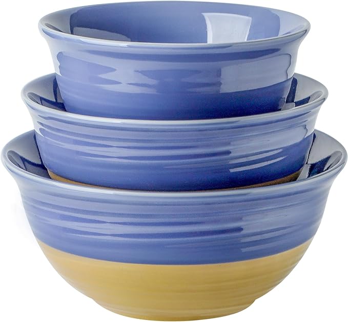 Milk Pitcher, 5+ Set of 3 Mixing Bowls, 12+ 3Pack Ceramic Bowls