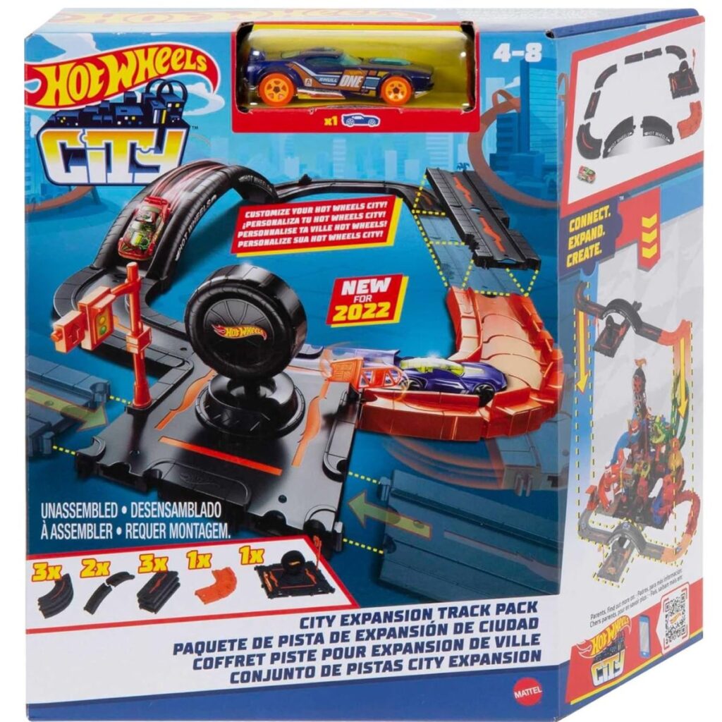 Magnetic Educational Tiles Hot Wheels Toy Car Track Set