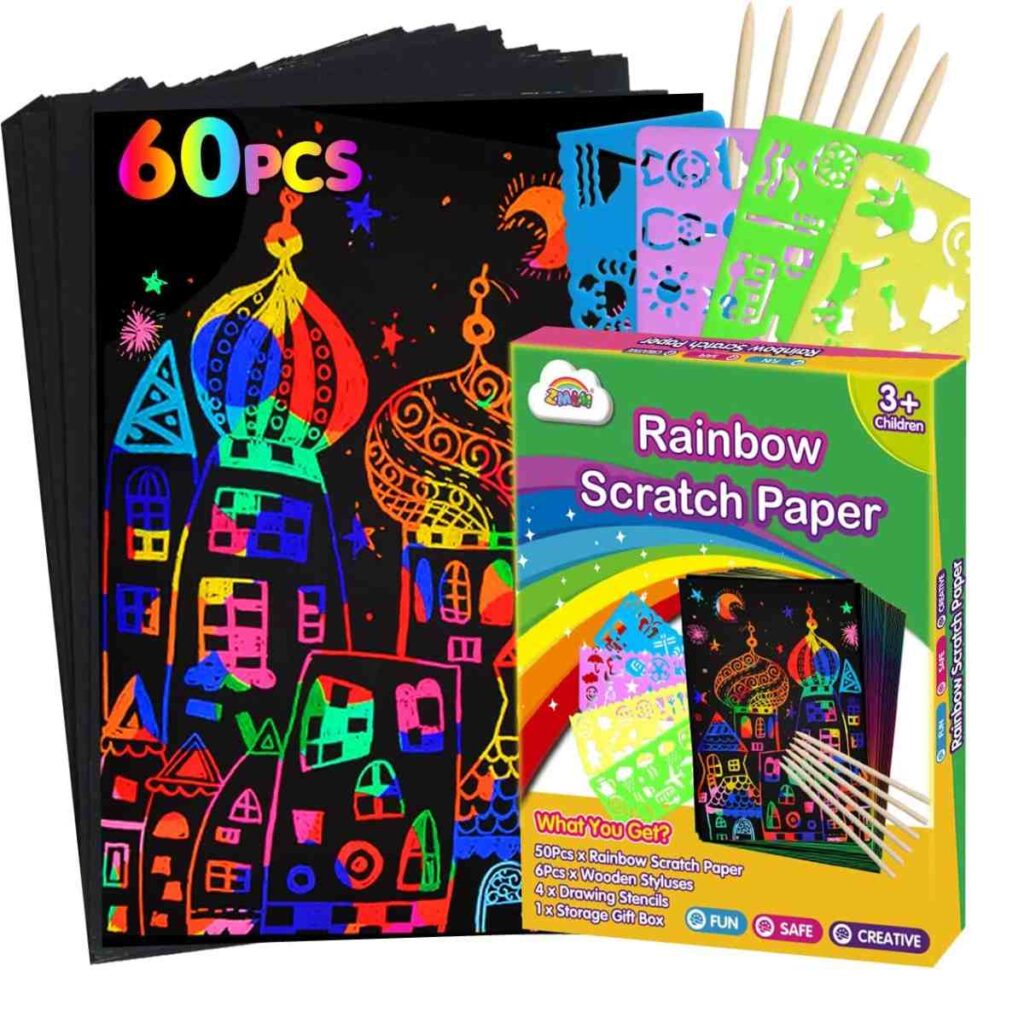 Scratch Paper Art Set for $4+|Talking Robot Toy for $8+ | Smart Savers