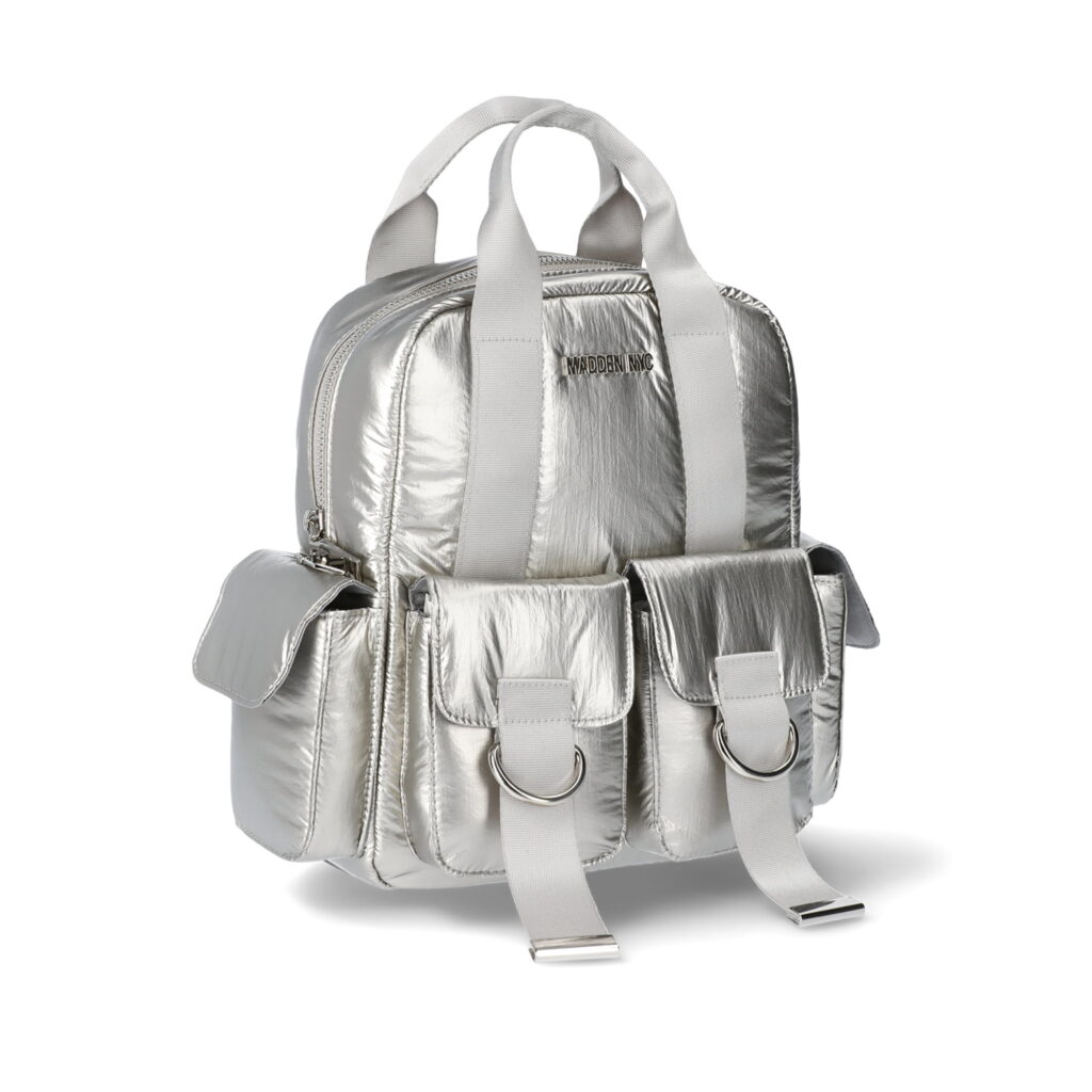 Madden NYC Women's Cargo Backpack, Silver