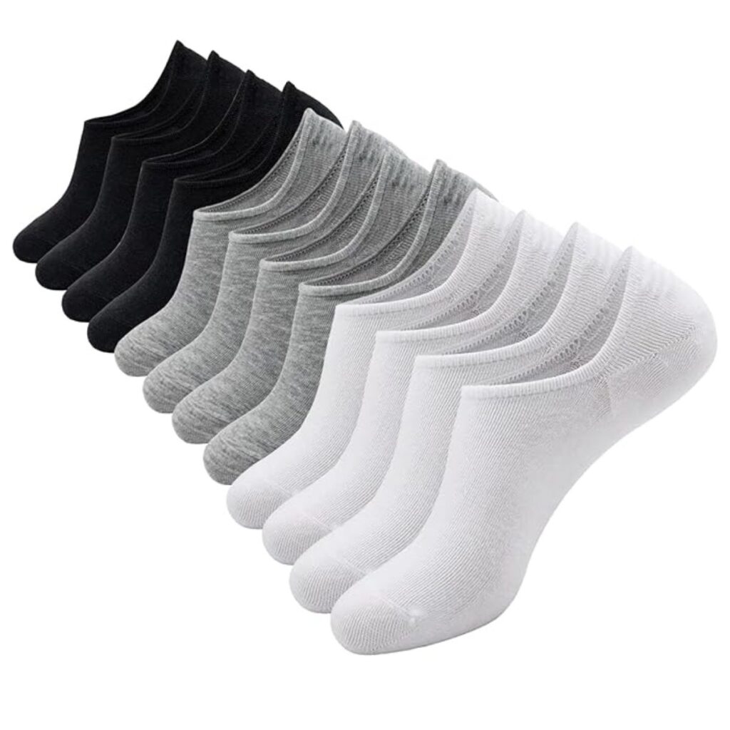 6 Pairs No Show Socks 4+ Branded Men