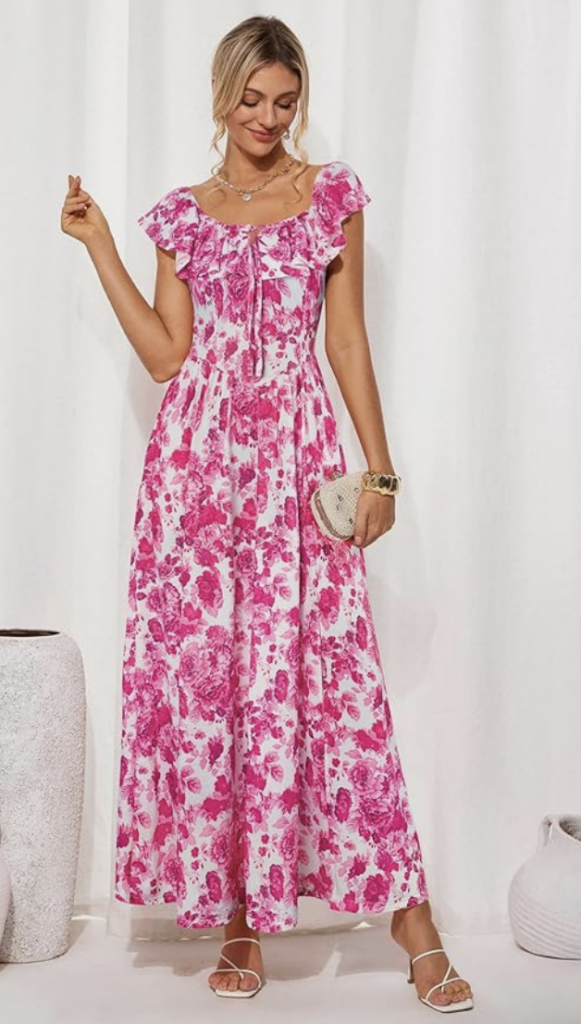 Ruffle tulle dress $25+|Floral tiered dress $27+ | Smart Savers
