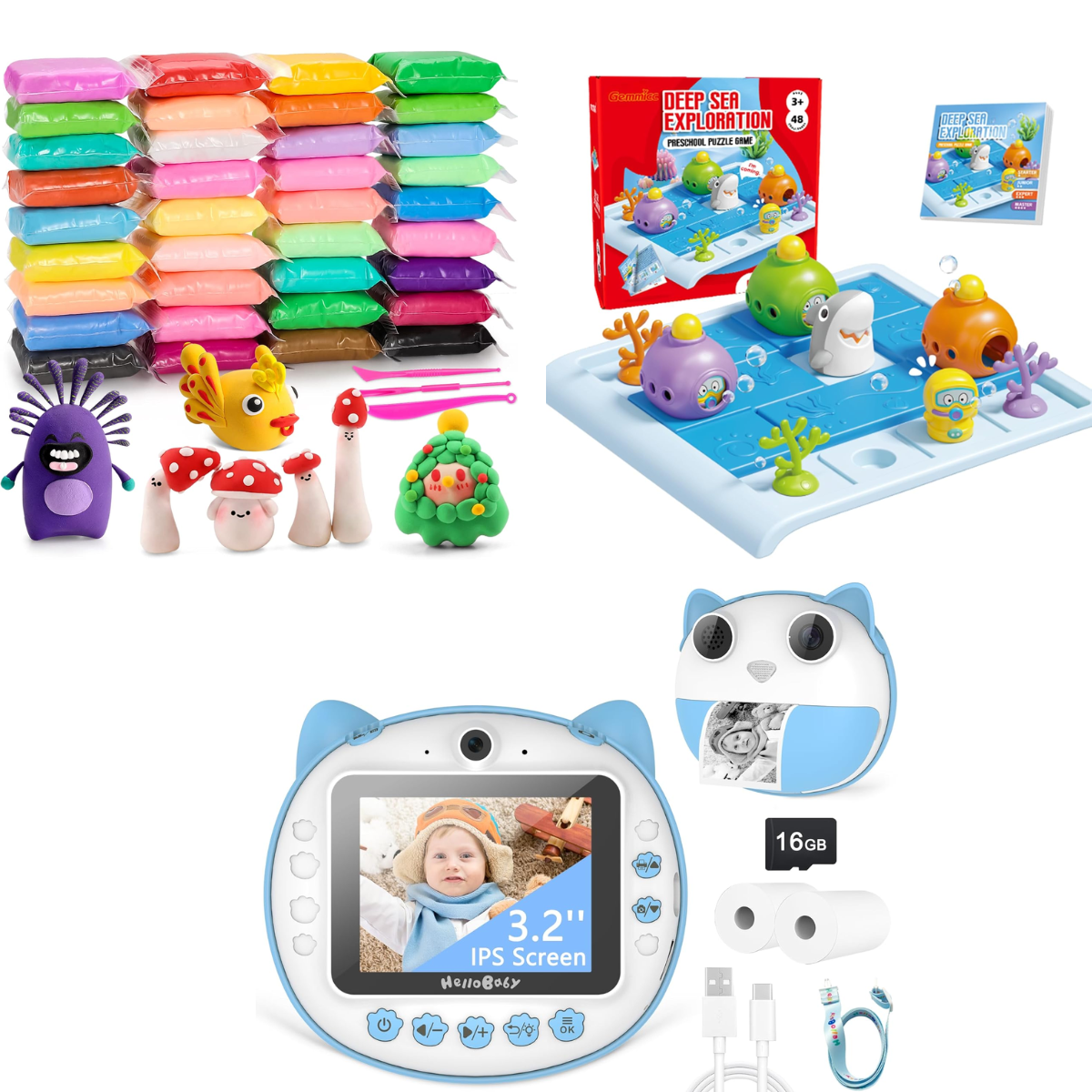 Air Dry Clay Kit $5+ | Instant Print Cam $8+ | Logical Game $4+ | Smart ...
