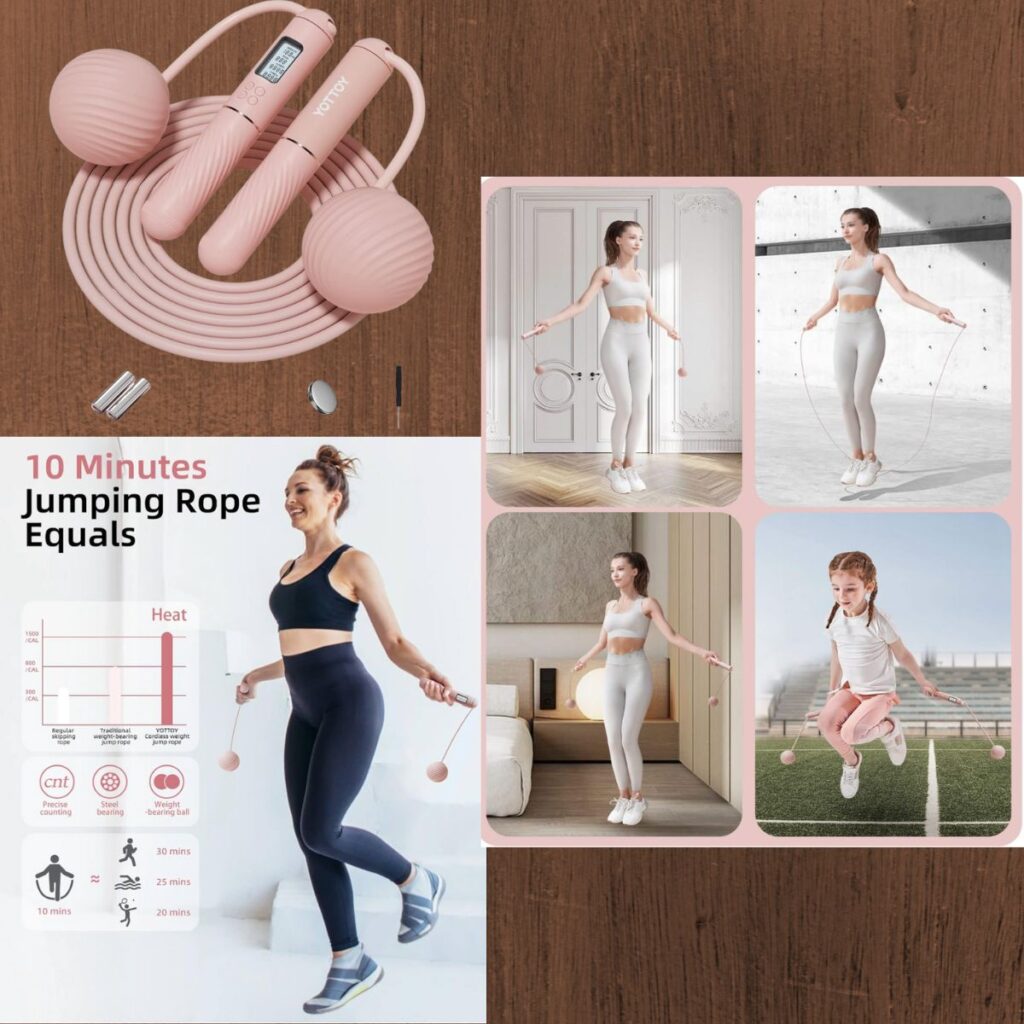 Cordless Ball-Weighted Jump Rope w/ LCD Display $4+ | Smart Savers