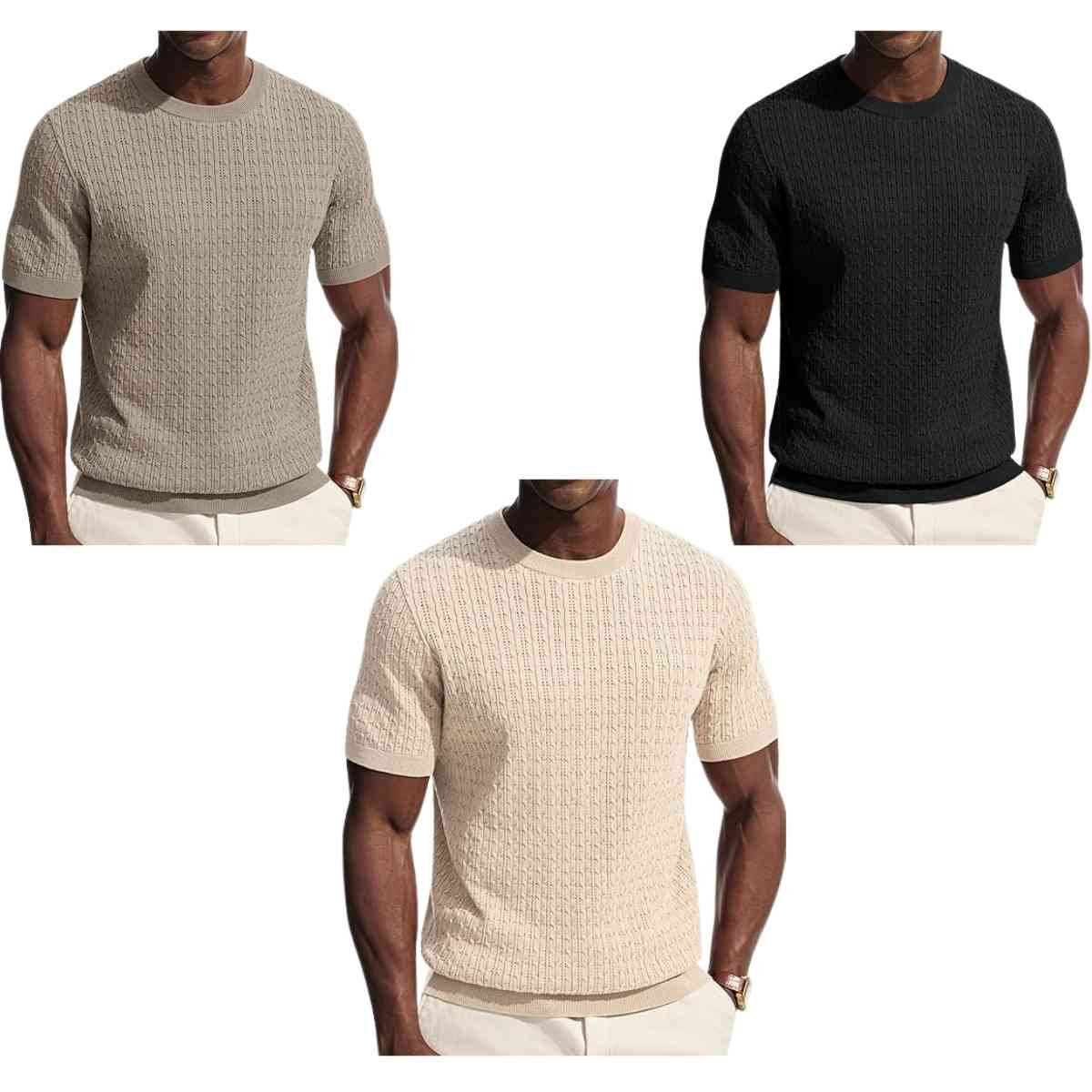 Men's Texture Crewneck Knit t shirt for $11+ | Smart Savers