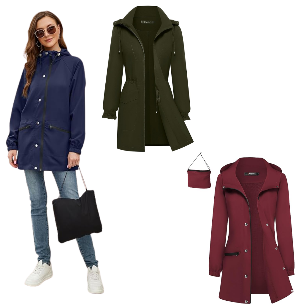 Hooded Women's Rain Jacket $20+ | Lounge Sets $13+ | Men's Casual T ...